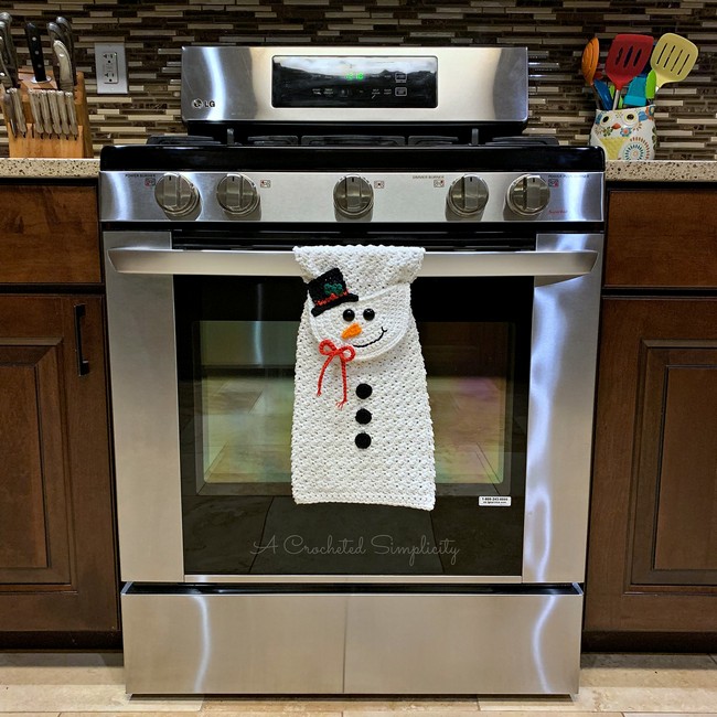 Snowman Kitchen Towel