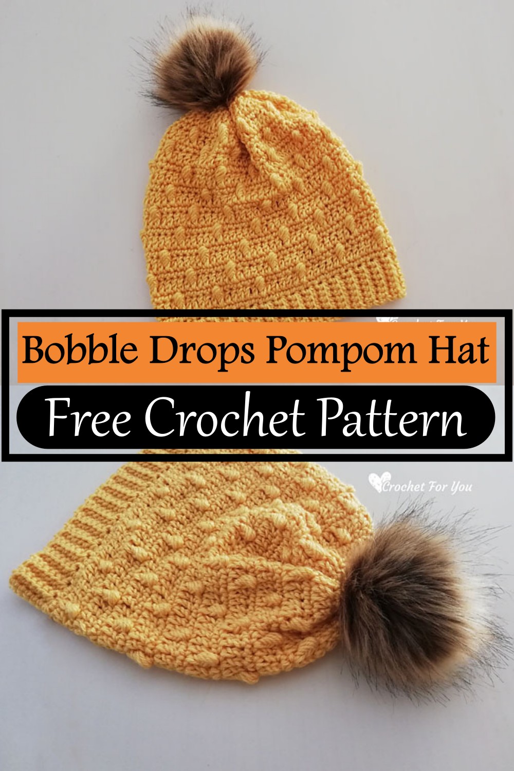 Bobble Drops Pompom Hat