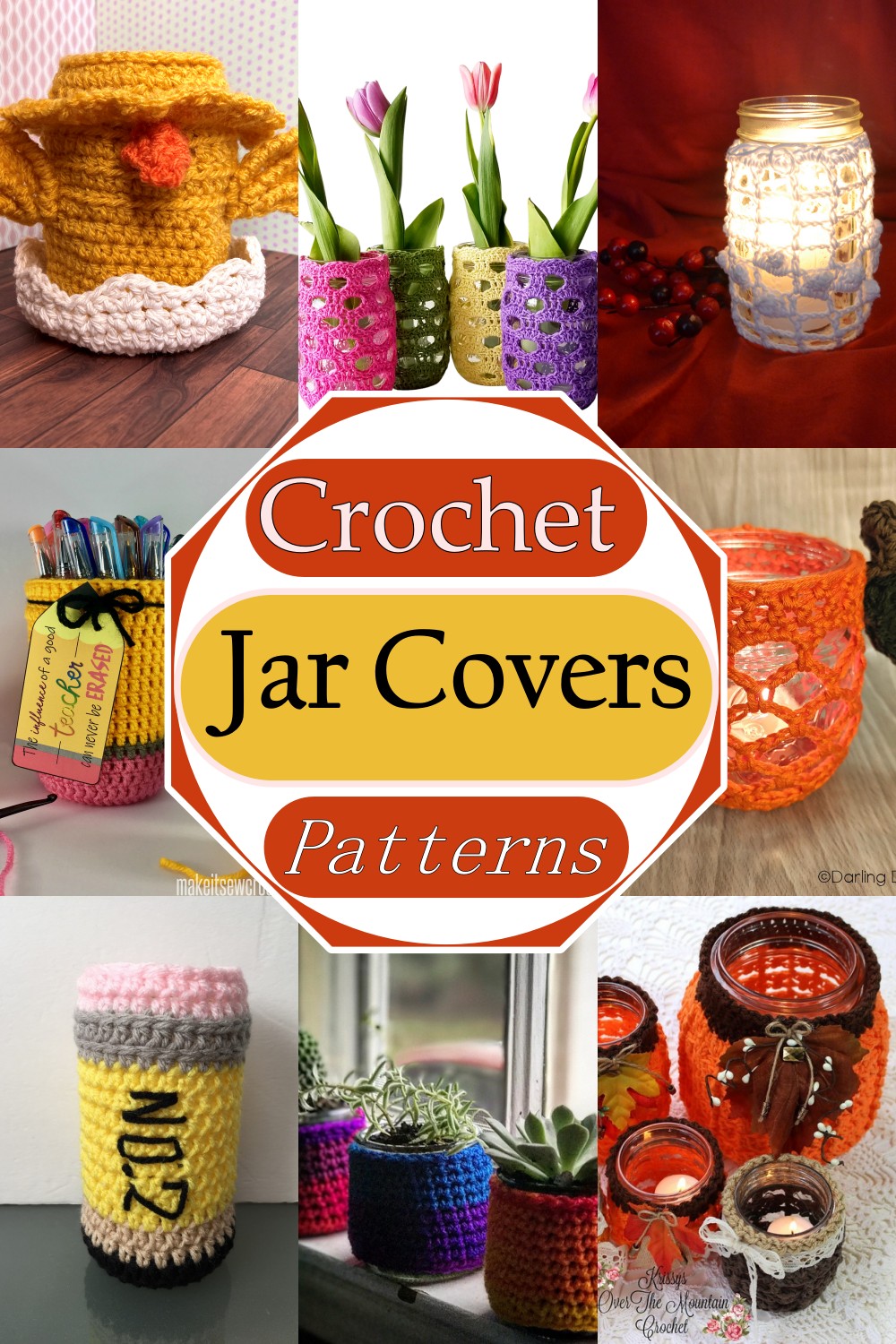 Crochet Jar Covers Patterns
