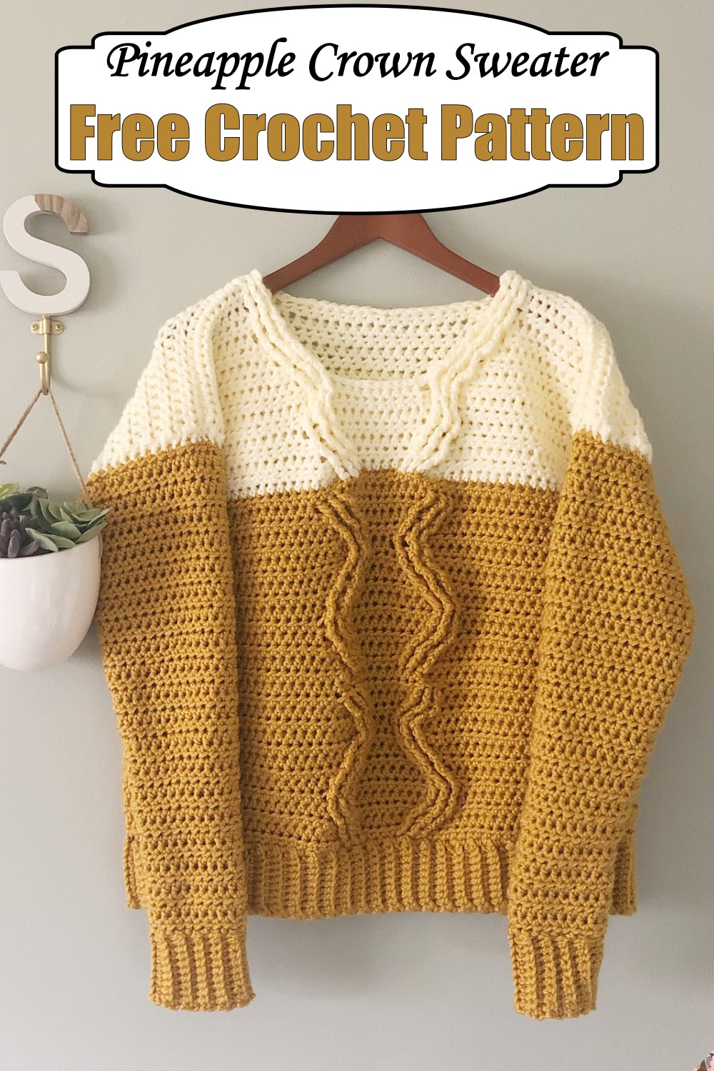 Crochet Pineapple Crown Sweater Pattern