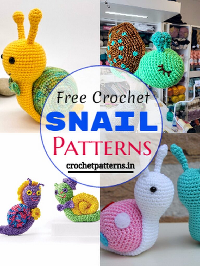 15 Crochet Snail Patterns – Cuddly Kids Toys