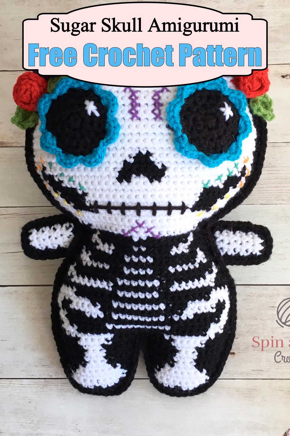 Crochet Sugar Skull Amigurumi