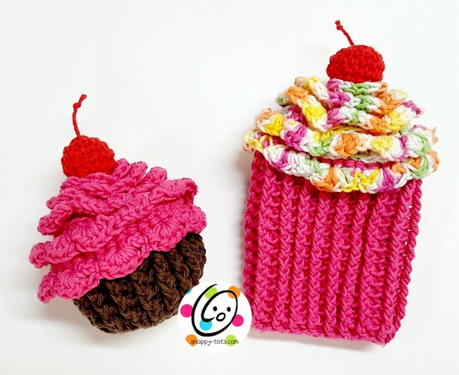 Cupcake Scrubby And Mitt