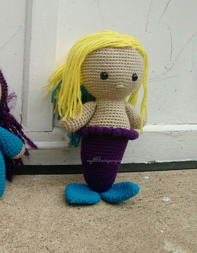 Mermaid Tail For Big Headed Doll