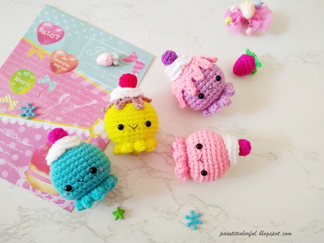 Octopus Cupcake Amigurumi