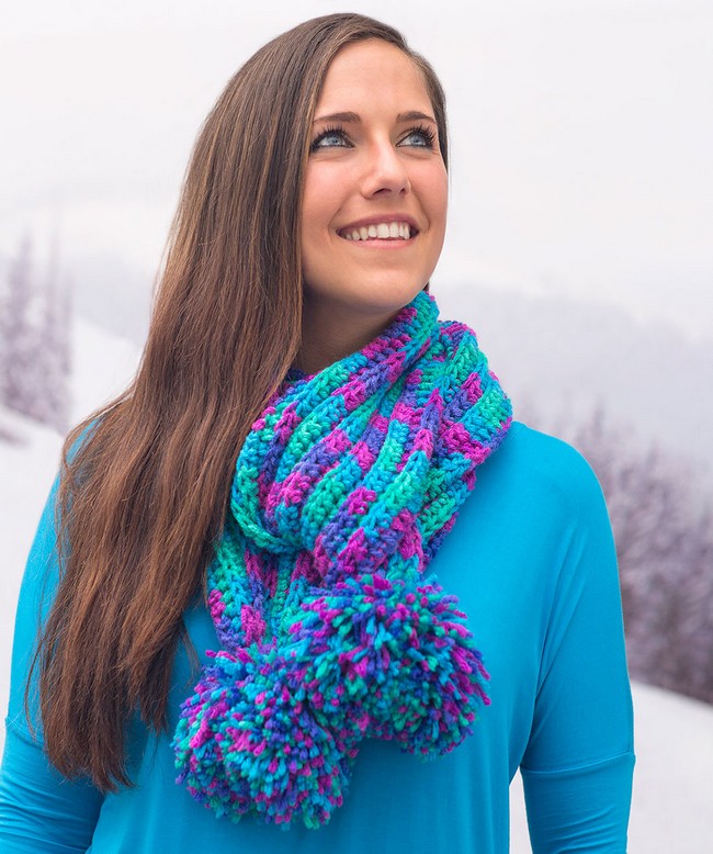 Pompom Parade Scarf