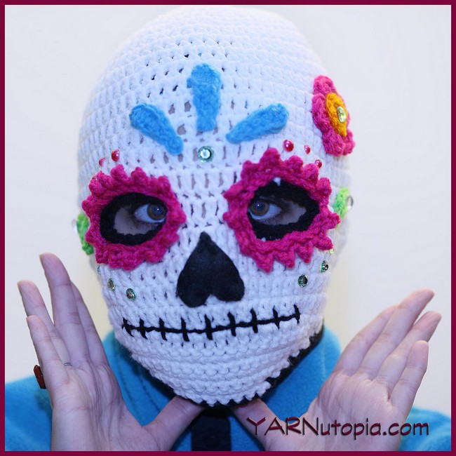 Sugar Skull Ski Mask