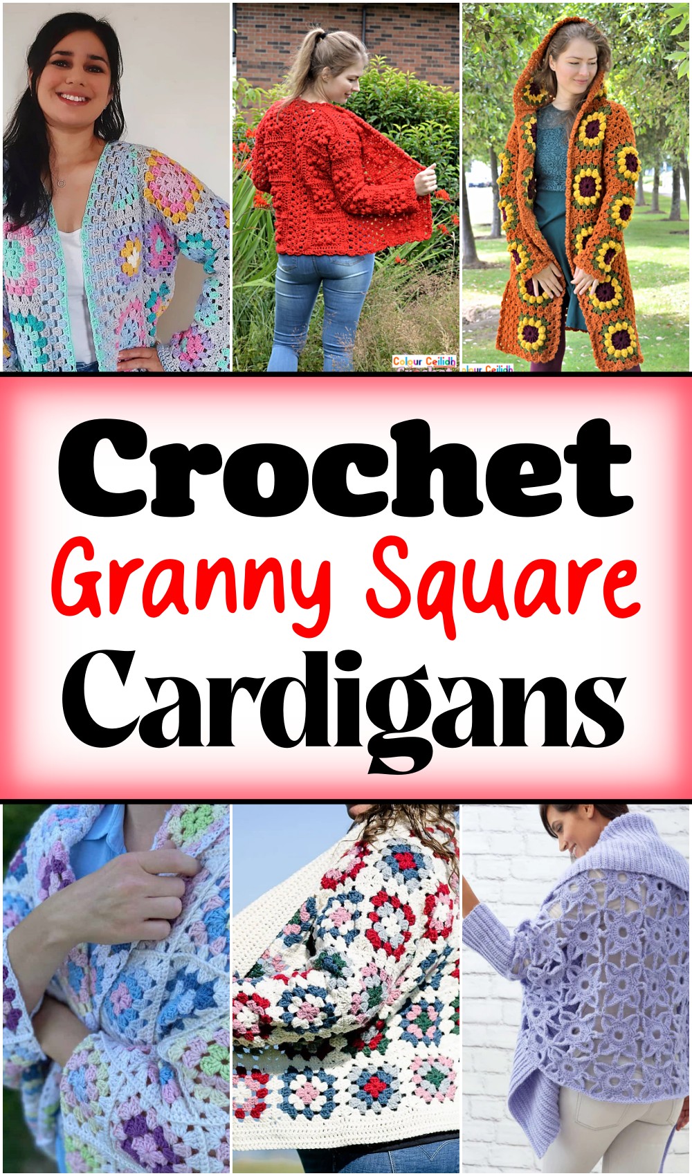 13 Crochet Granny Square Cardigan Patterns