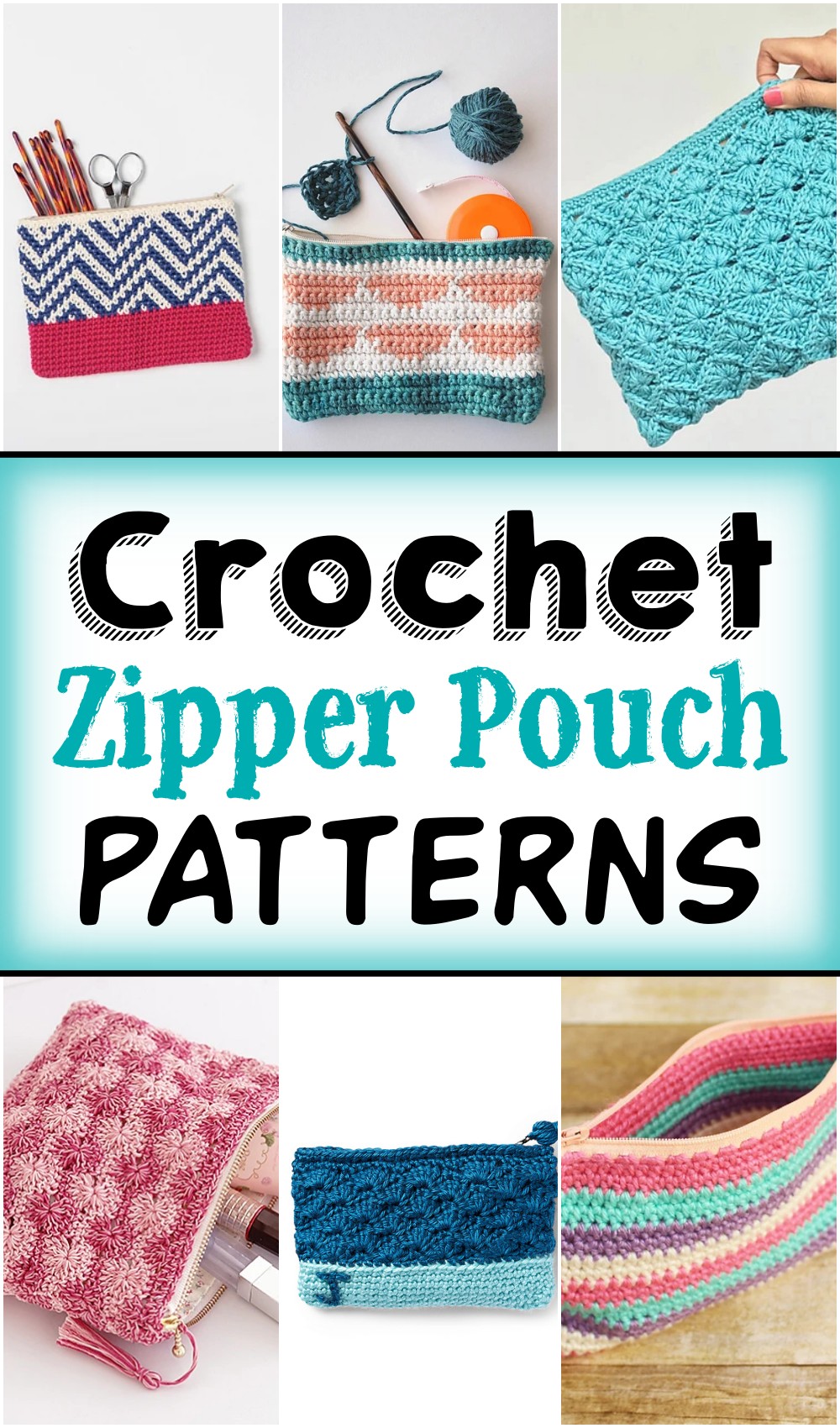 13 Free Crochet Zipper Pouch Patterns