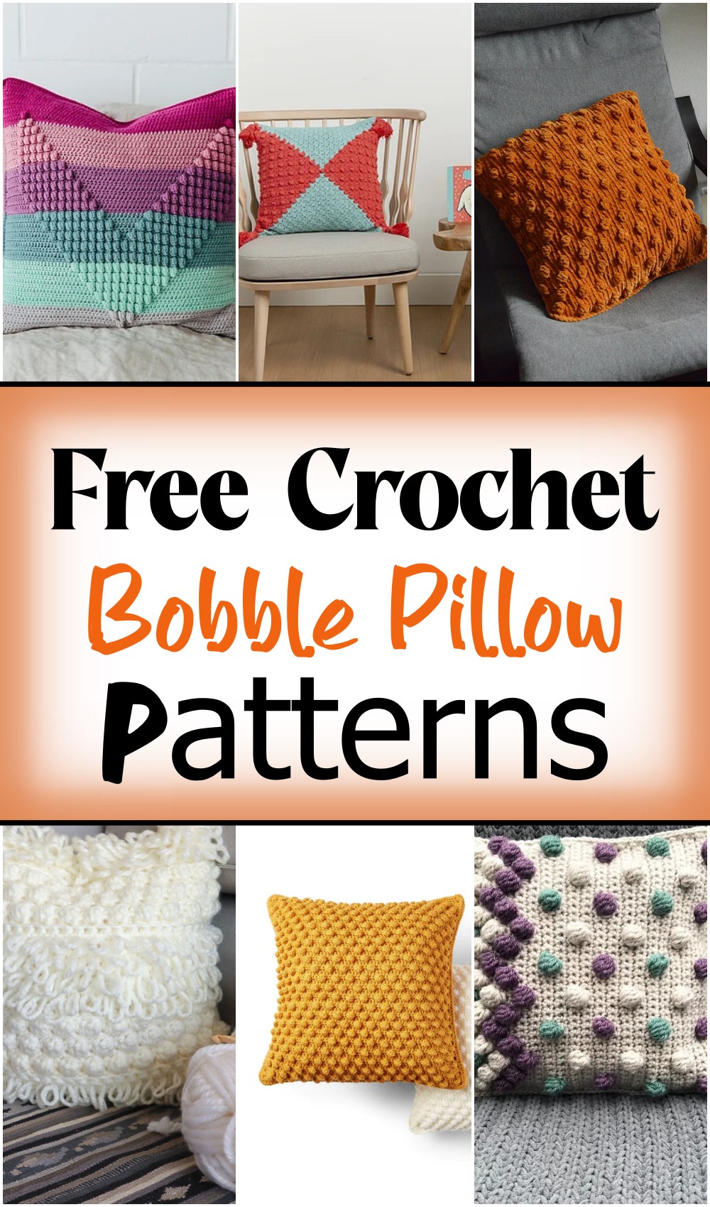18 Free Crochet Bobble Pillow Patterns