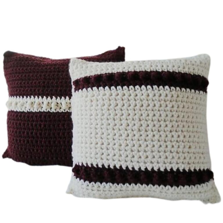20 Free Crochet Texture Pillow Patterns To Decor Your Home