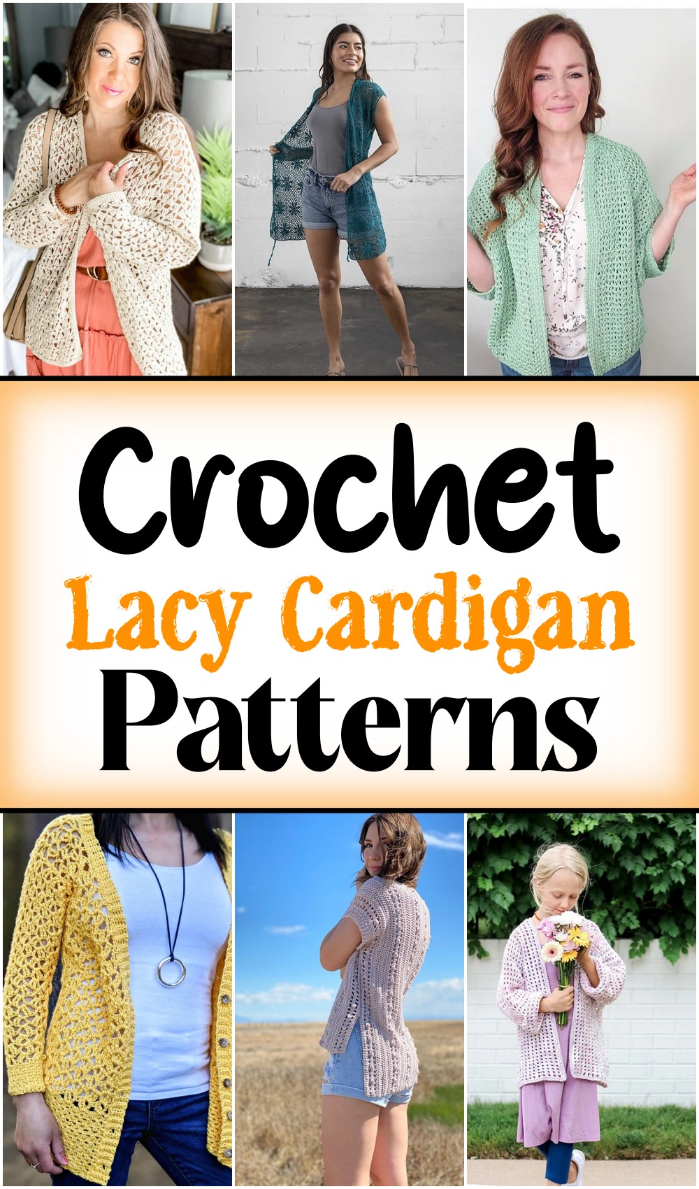 22 Free And Easy Crochet Lacy Cardigan Patterns