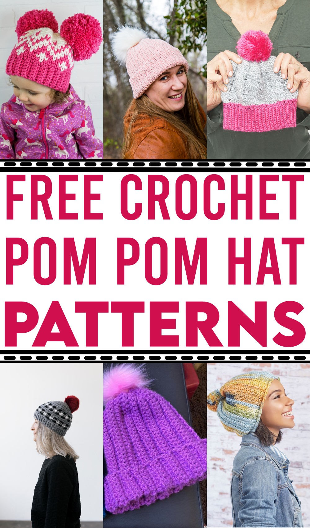 Free Crochet Pom Pom Hat Patterns