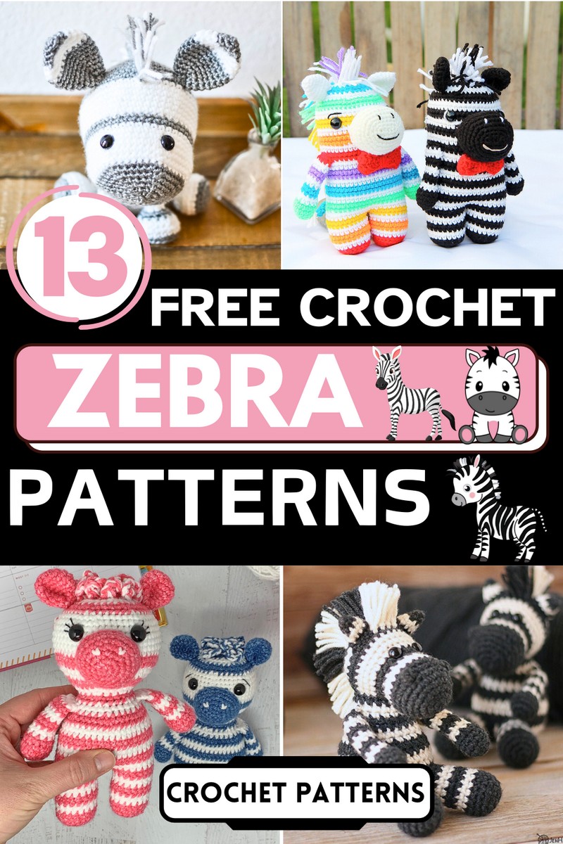 Free Crochet Zebra Patterns