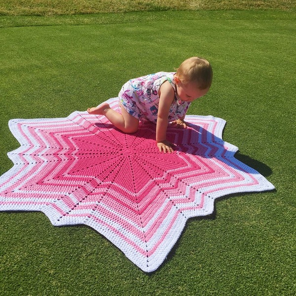 Crochet Star Blankets Pattern