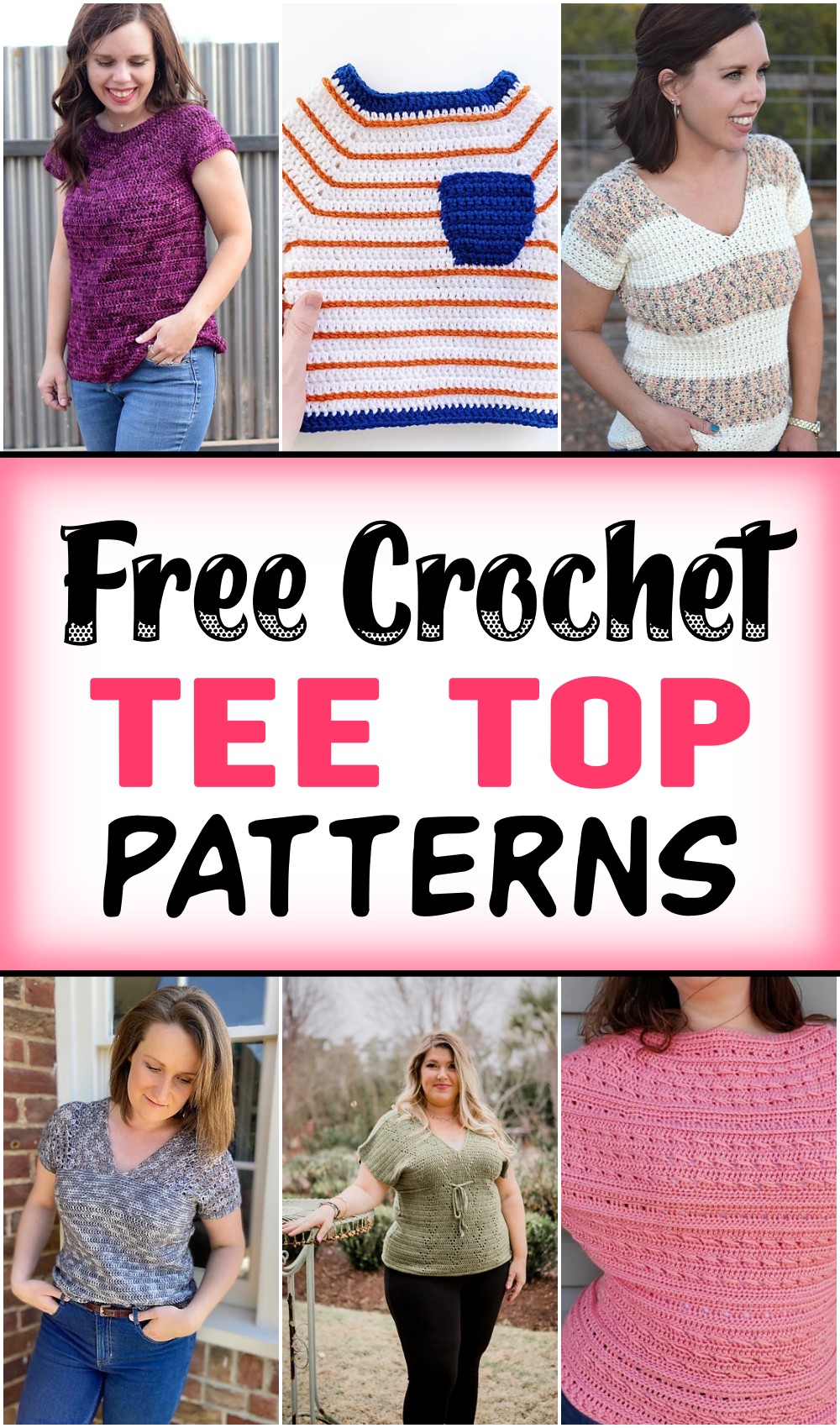 15 Top Crochet Tee Patterns For Ladies