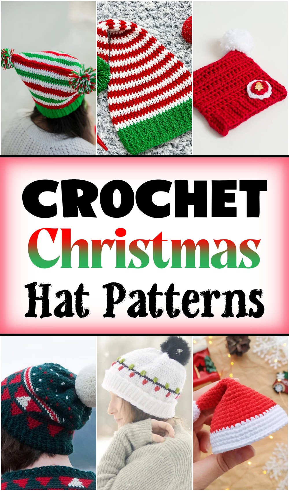 18 Adorable Free Crochet Christmas Hat Patterns