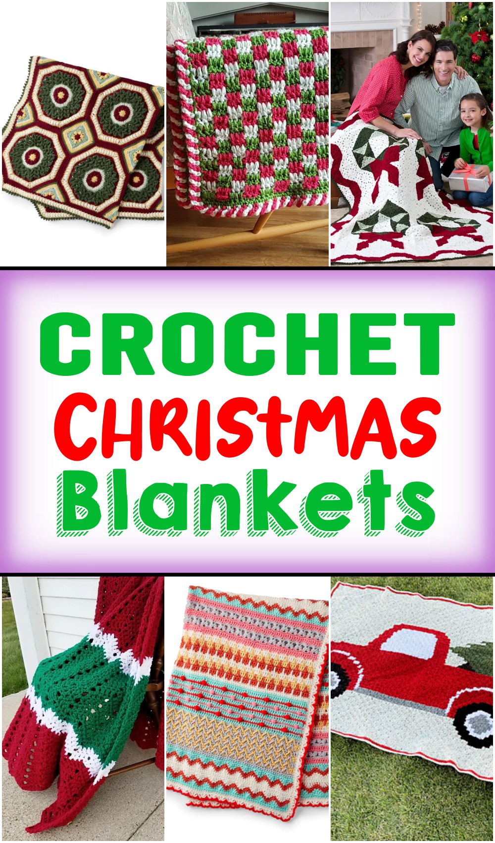 18 Free Crochet Christmas Blanket Patterns For Holidays