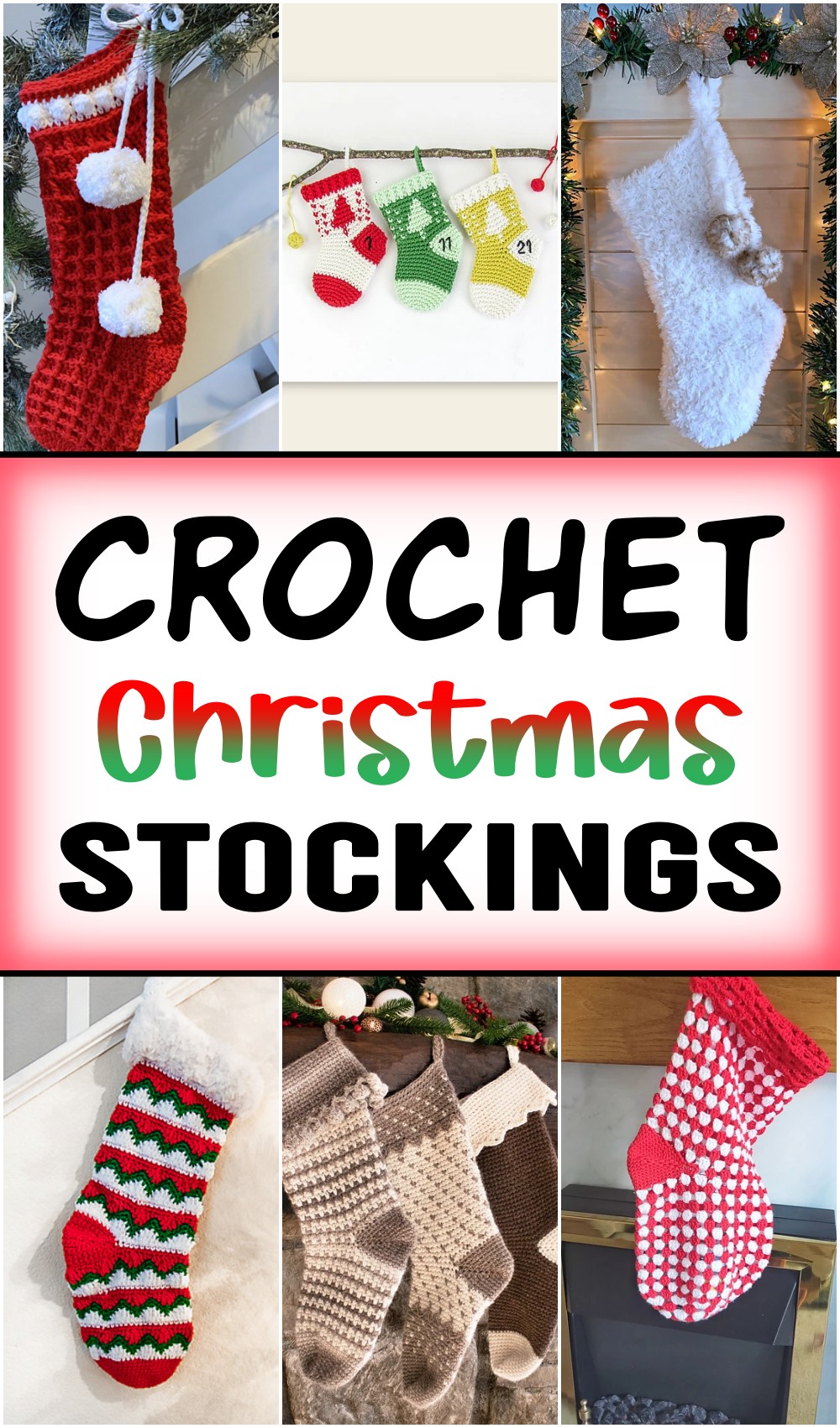 20 Free Crochet Christmas Stocking Patterns