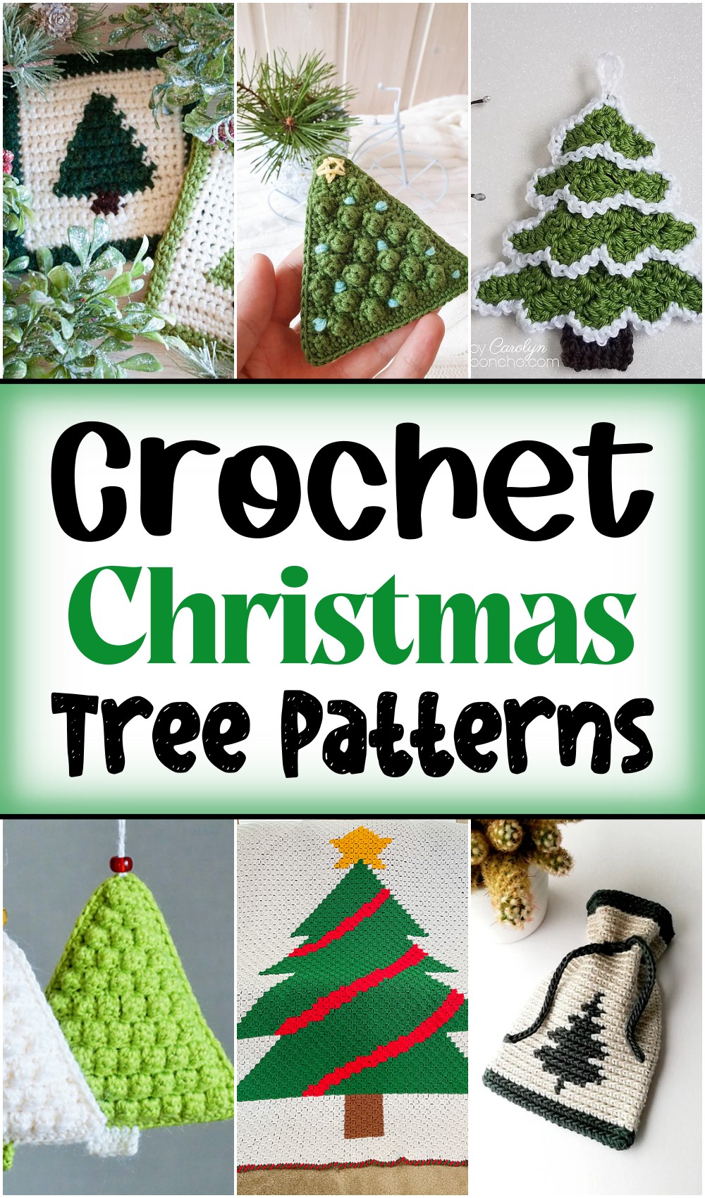 20 Free Crochet Christmas Tree Patterns For Holiday