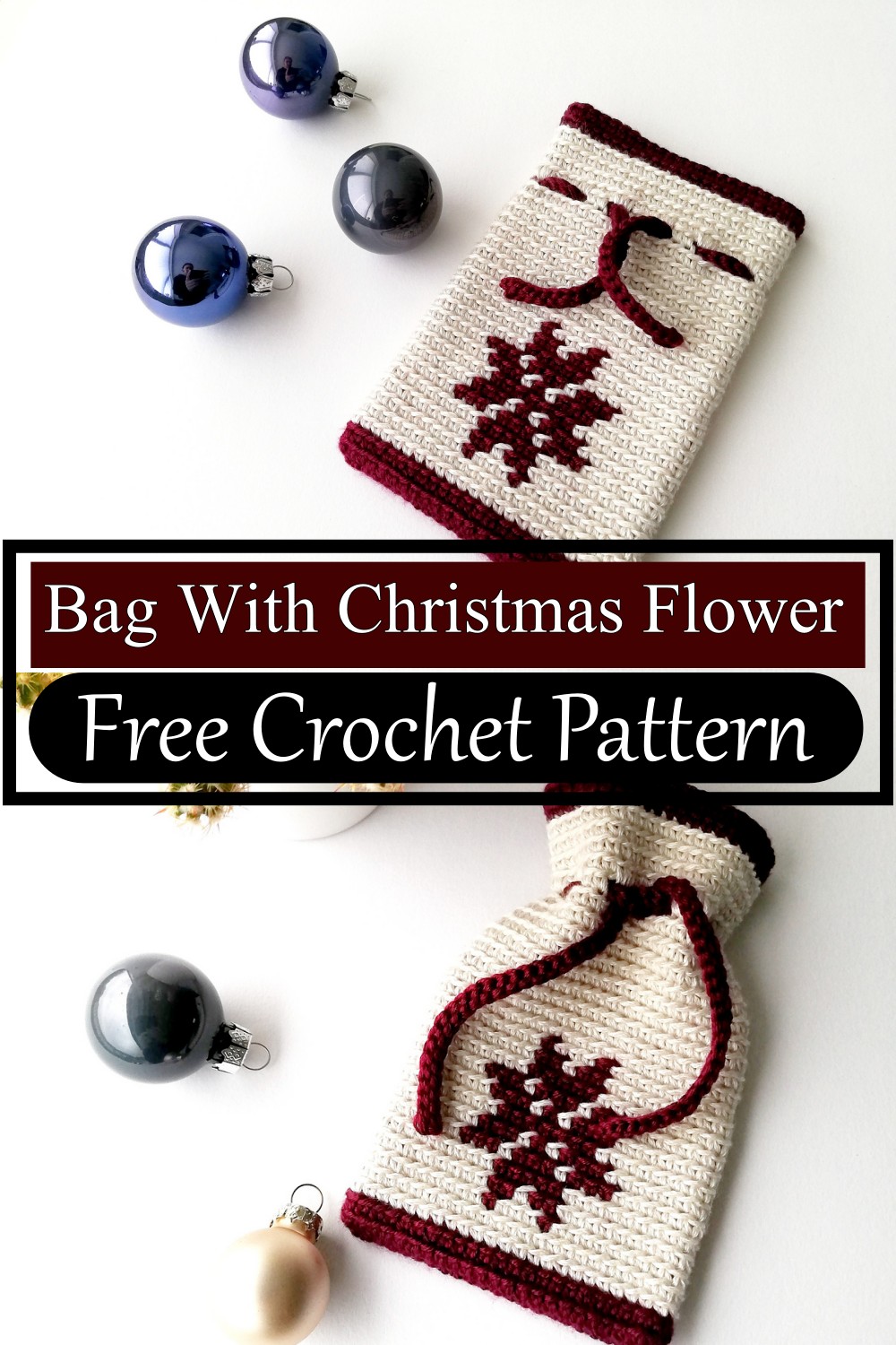 Bag With Christmas Flower