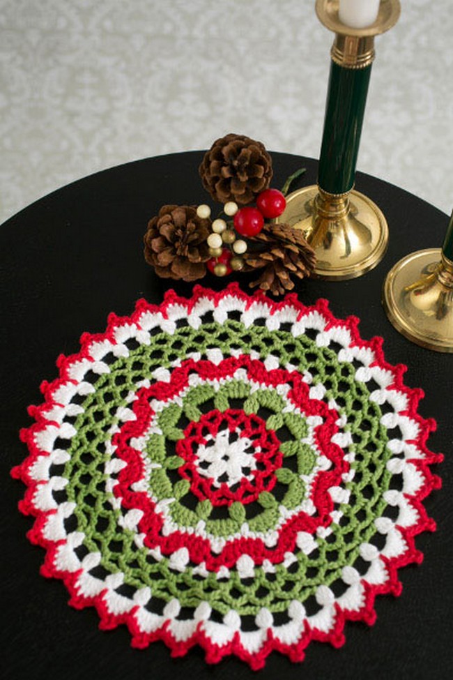 Christmas Is Coming! Crochet A Lace Doily With Holiday Spirit