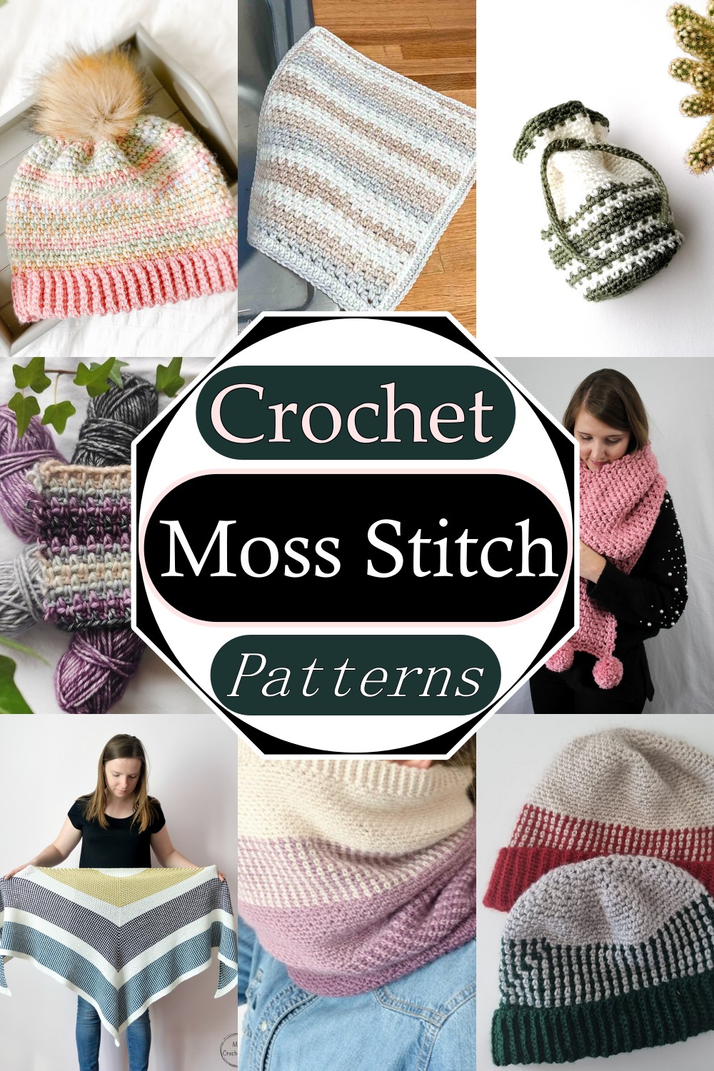 Easy Moss Stitch Crochet Patterns