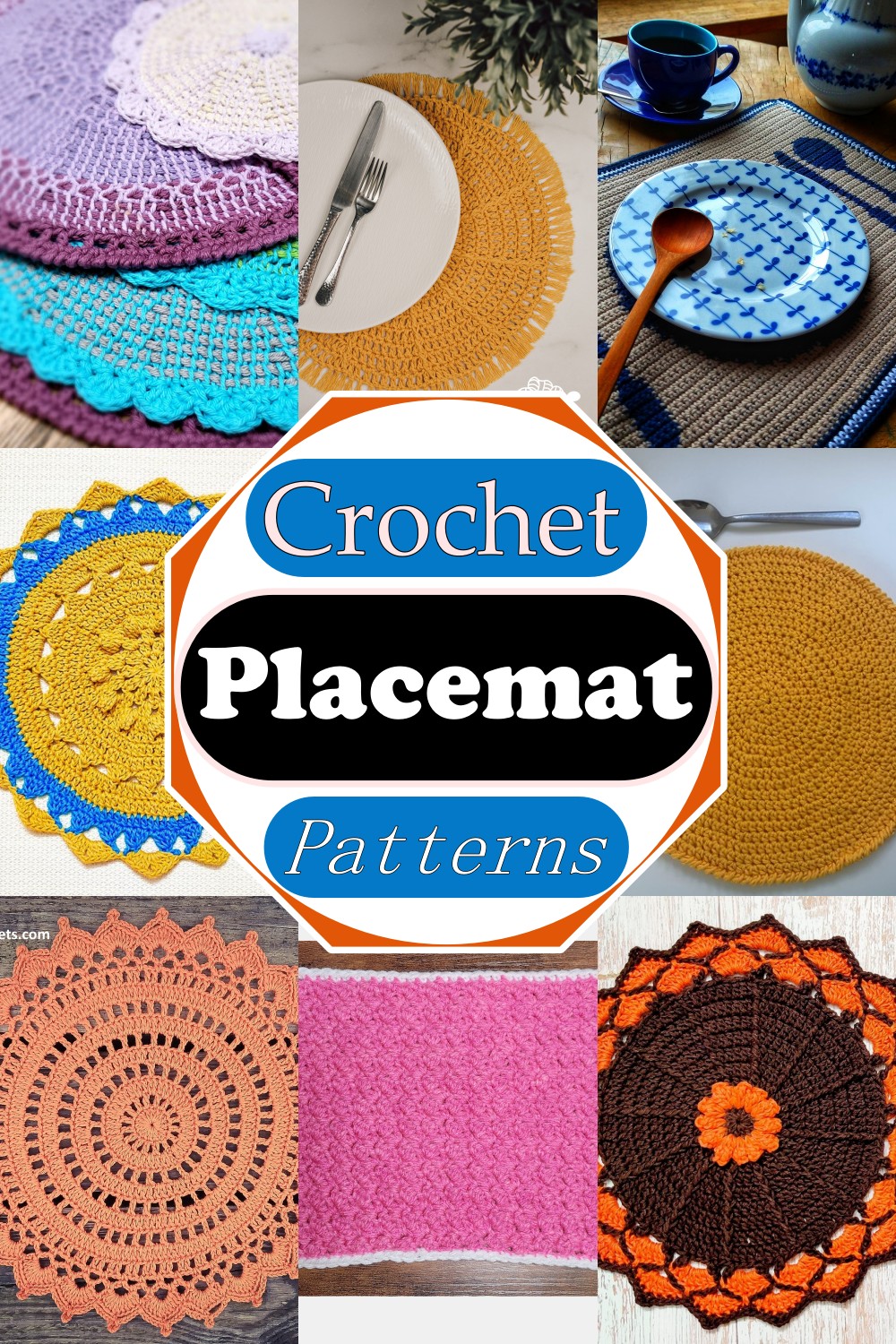 Free Crochet Placemat Patterns For Every Kitchen Table 