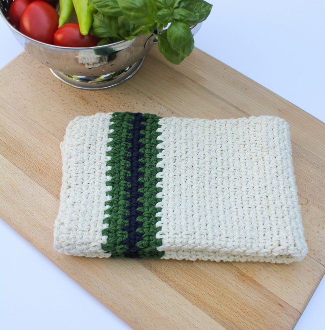 Easy Crochet Kitchen Towel