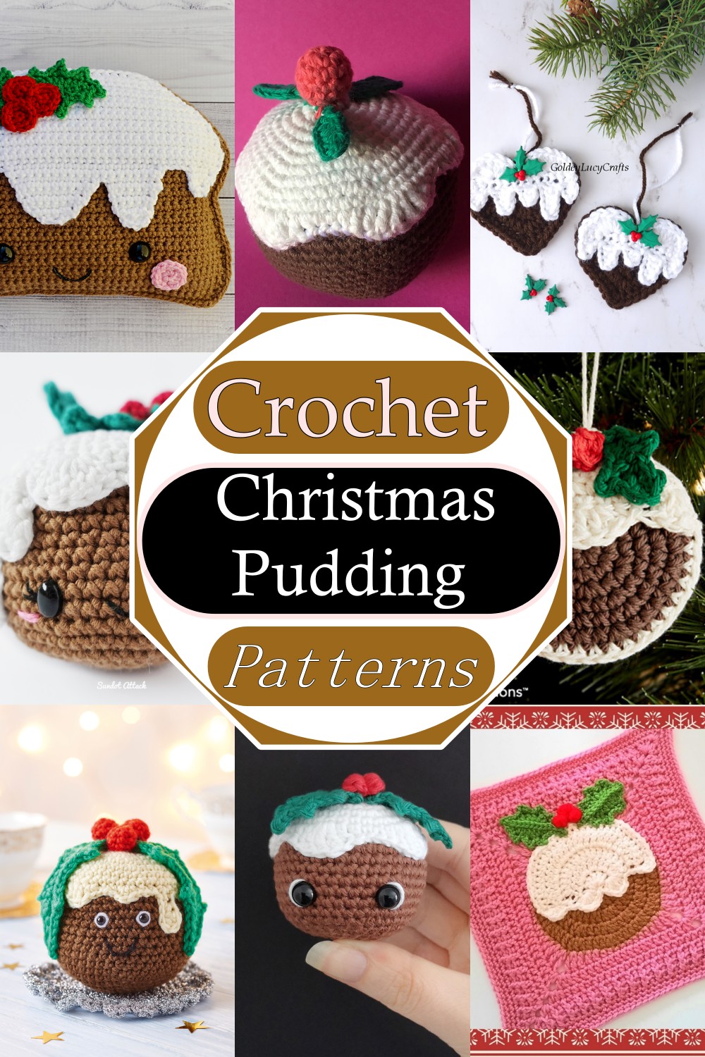Free Crochet Christmas Pudding Patterns
