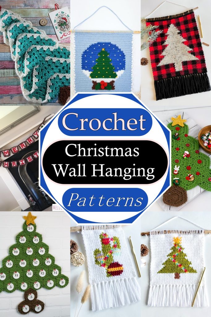 19 Free Crochet Christmas Wall Hanging Patterns