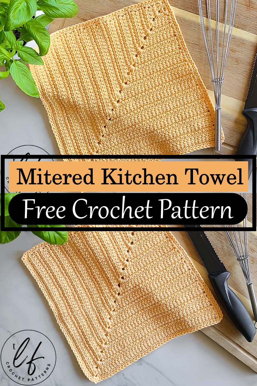 Mitered Kitchen Towel