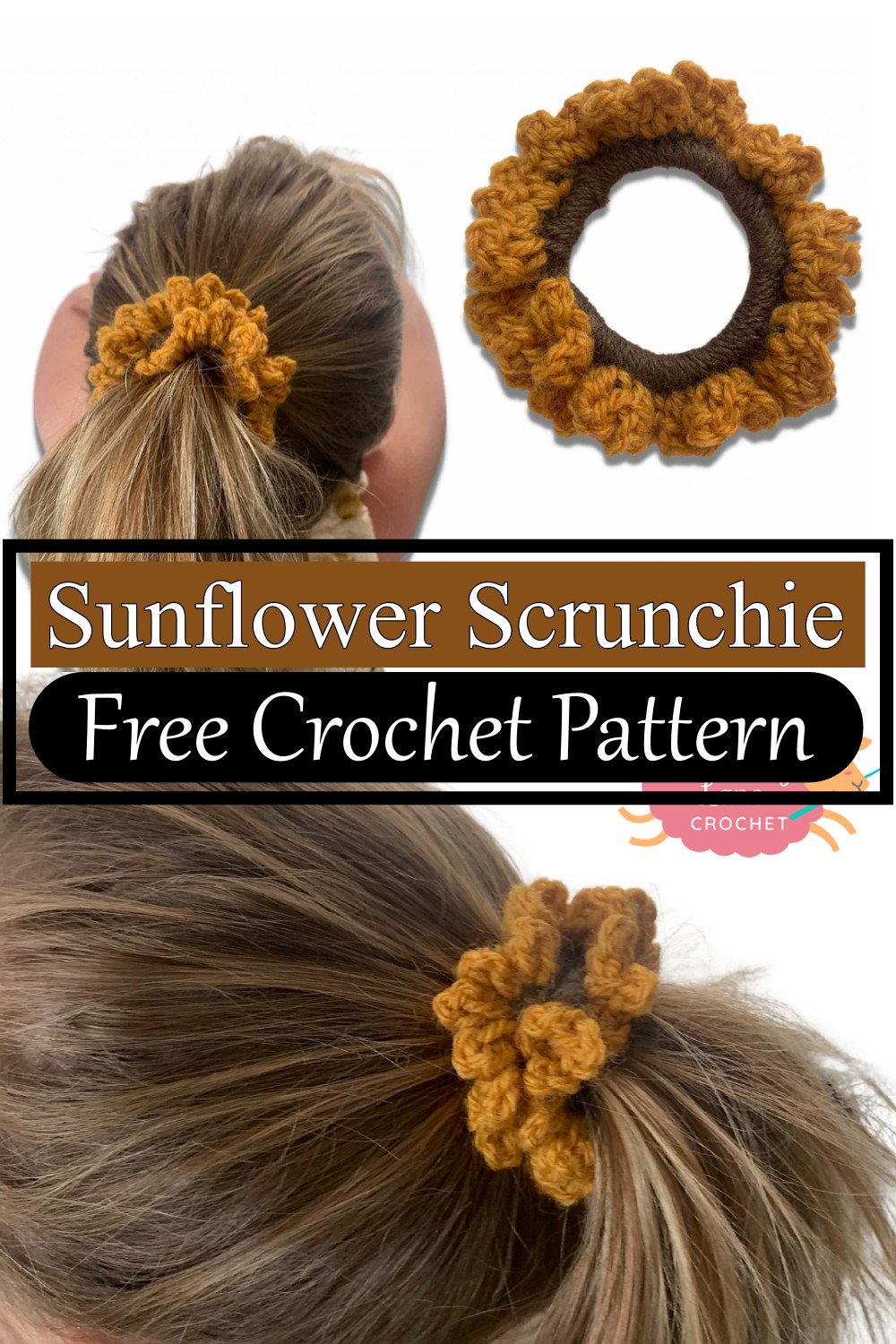 Sunflower Scrunchie