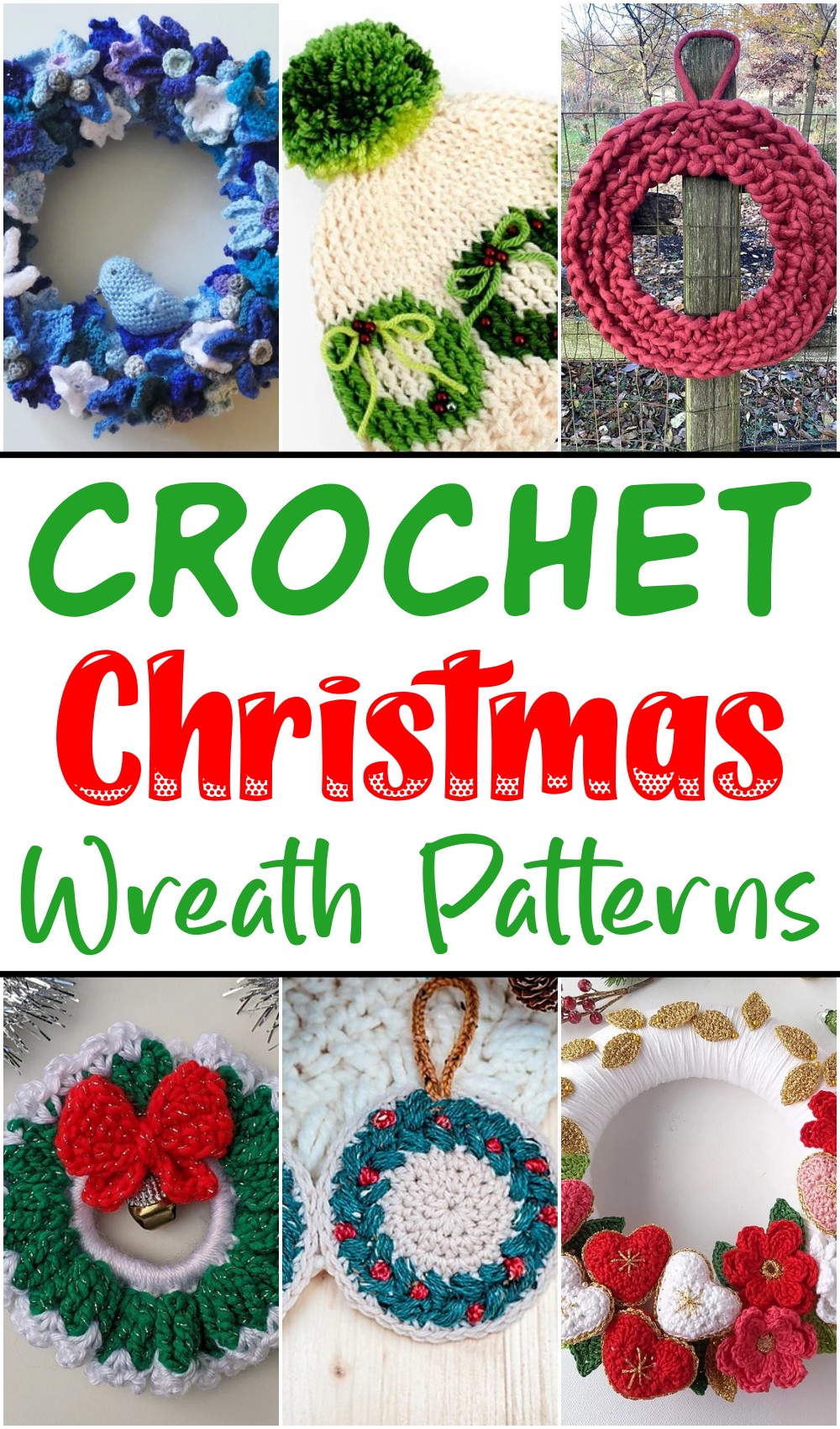 19 Free Crochet Christmas Wreath Patterns