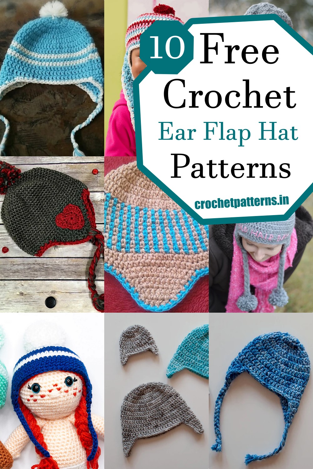 10 Crochet Ear Flap Hat Patterns