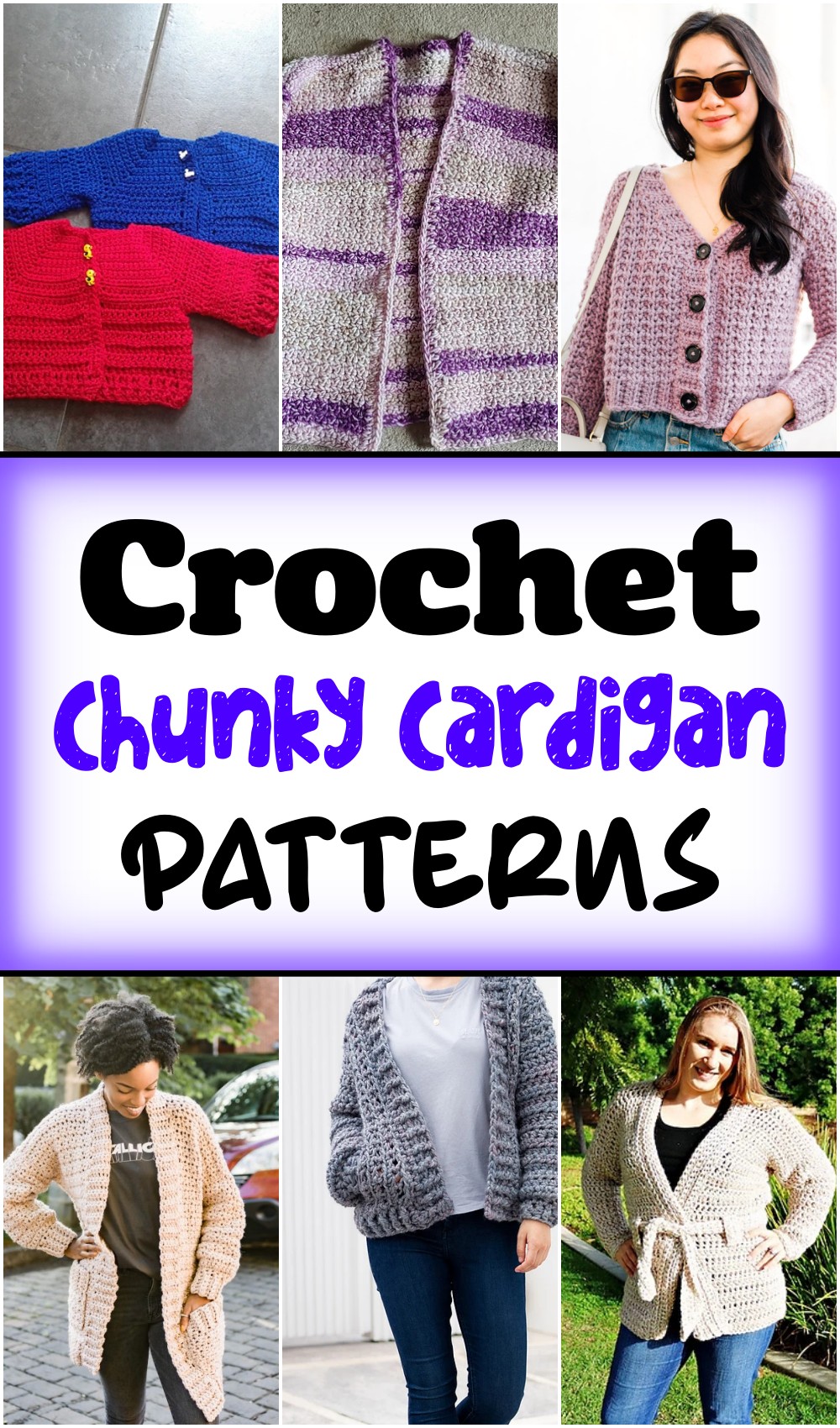 14 Free Crochet Chunky Cardigan Patterns