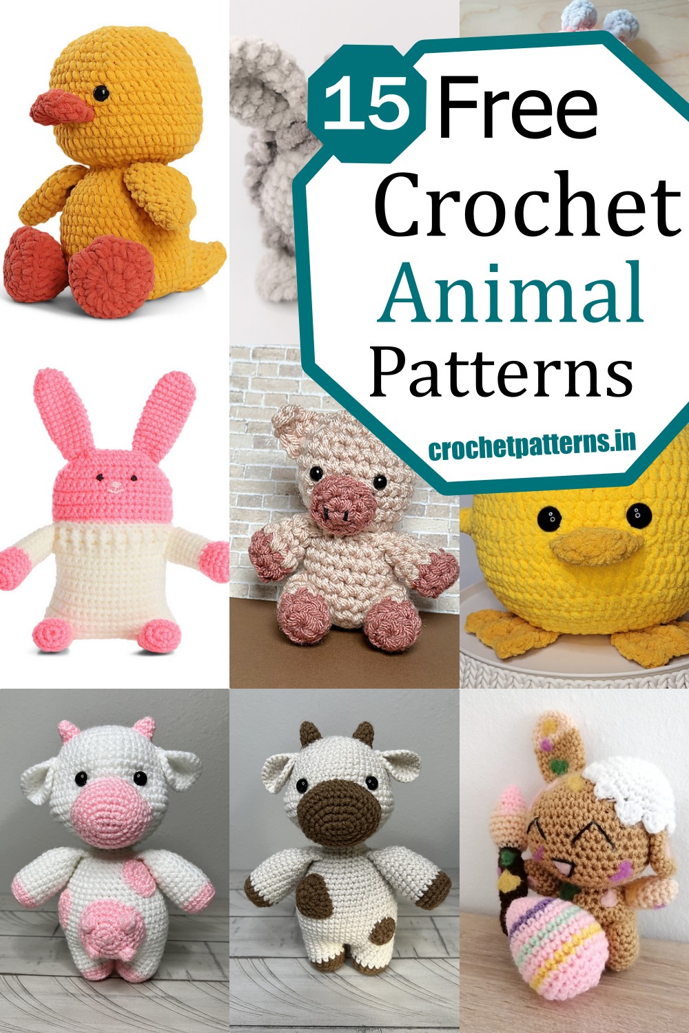 15 Crochet Animal Patterns