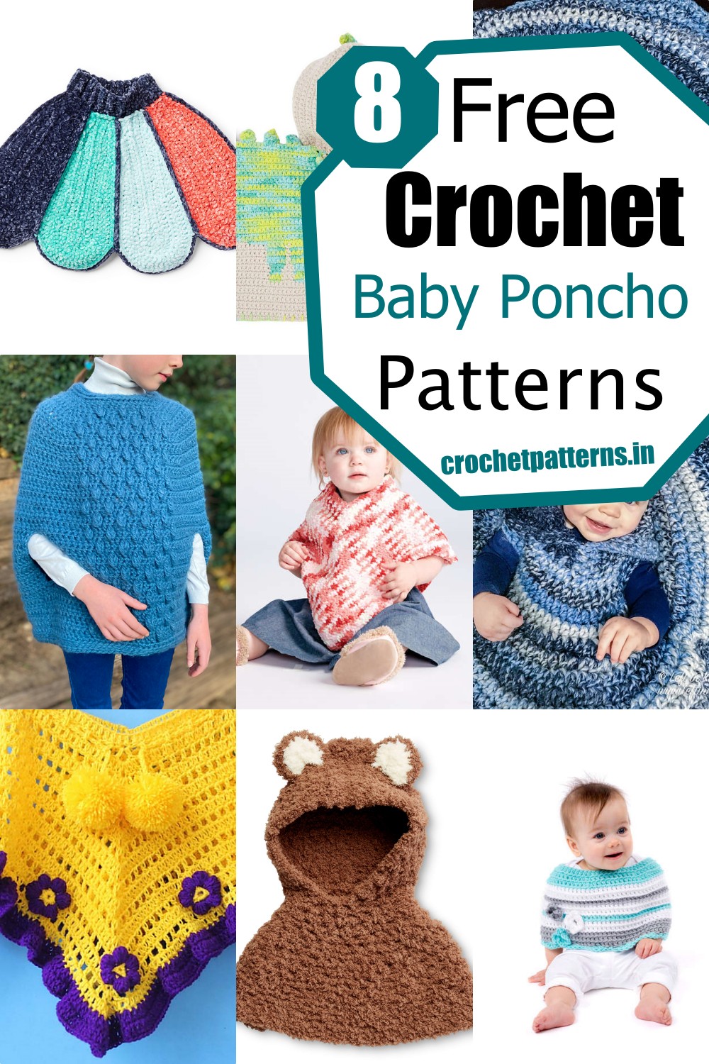 8 Crochet Baby Poncho Patterns 