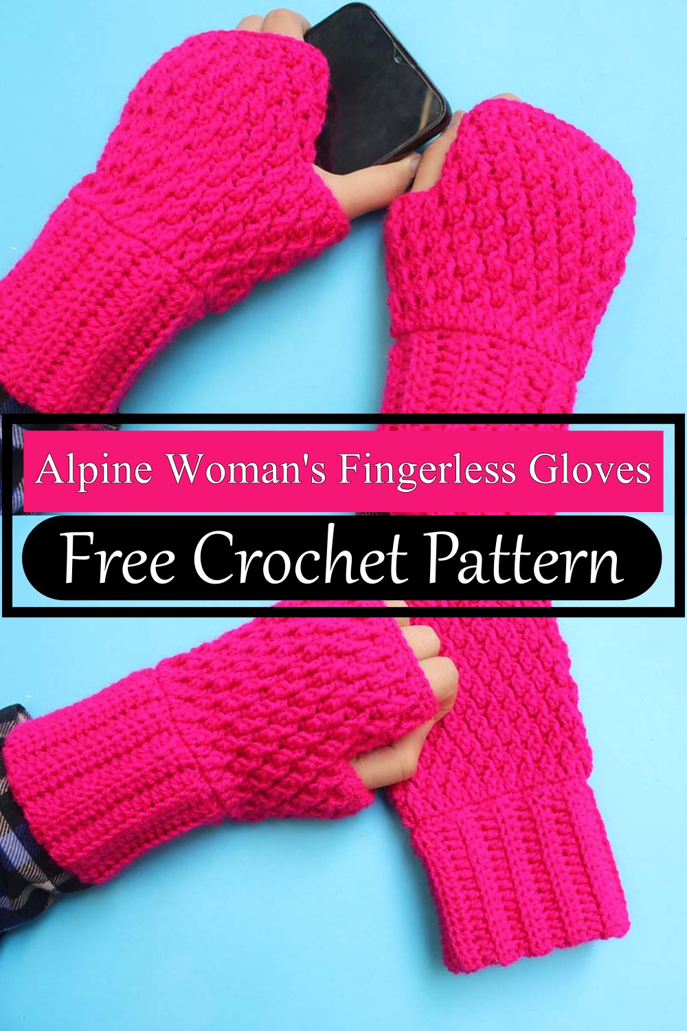 Alpine Woman's Fingerless Gloves