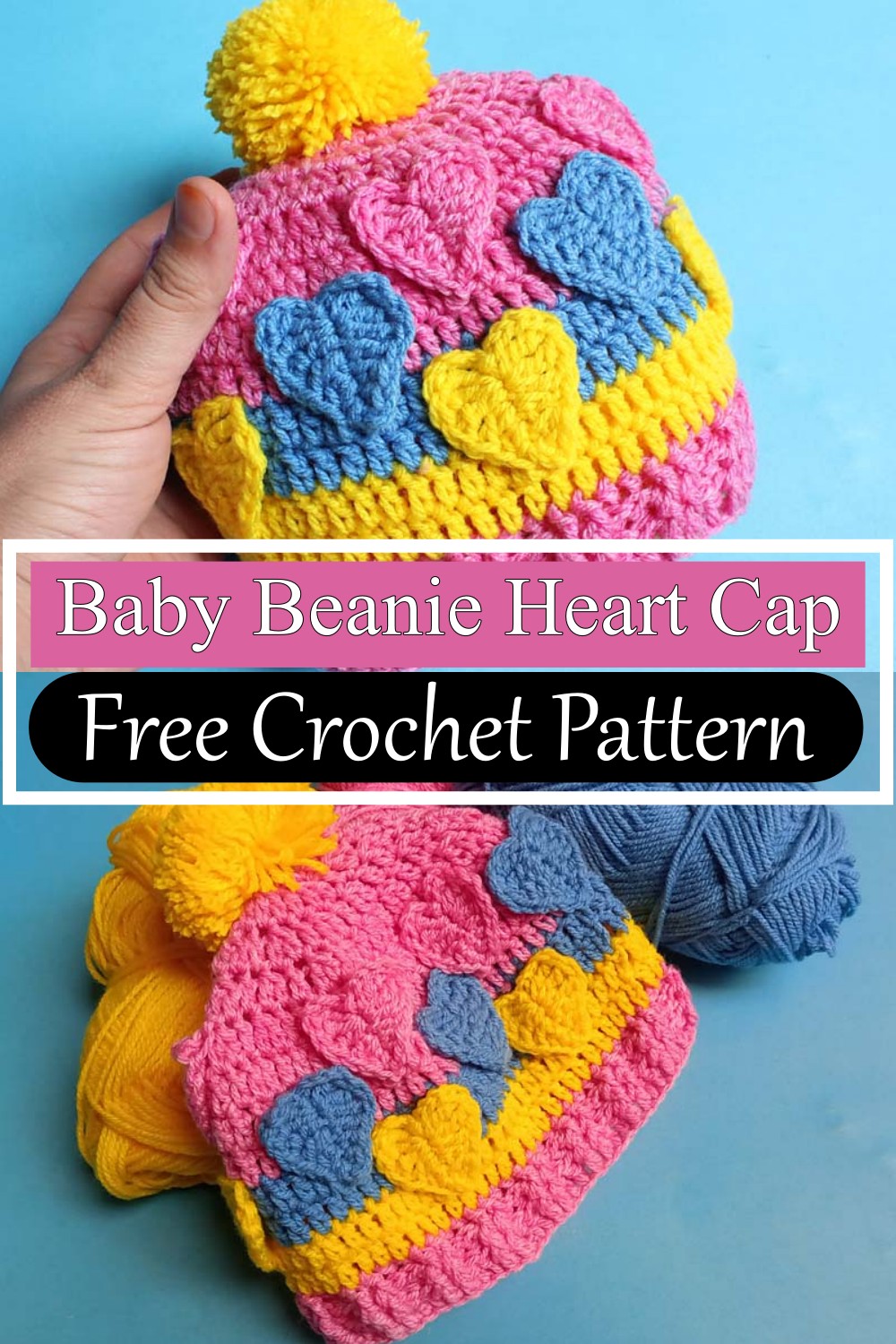 Baby Beanie Heart Cap