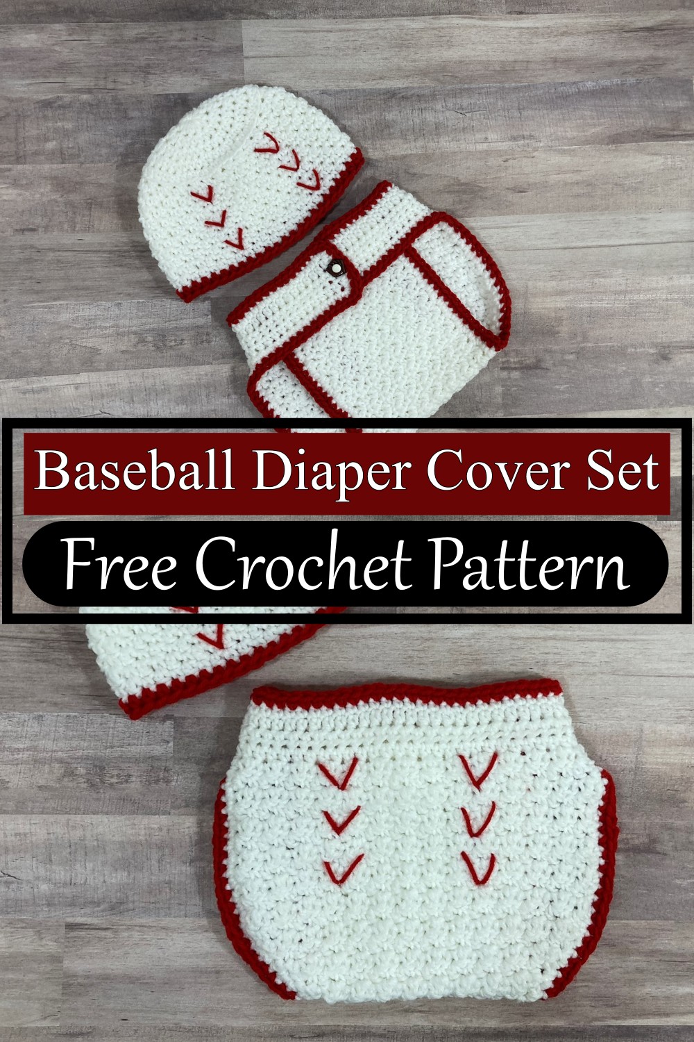 Baseball Diaper Cover Set