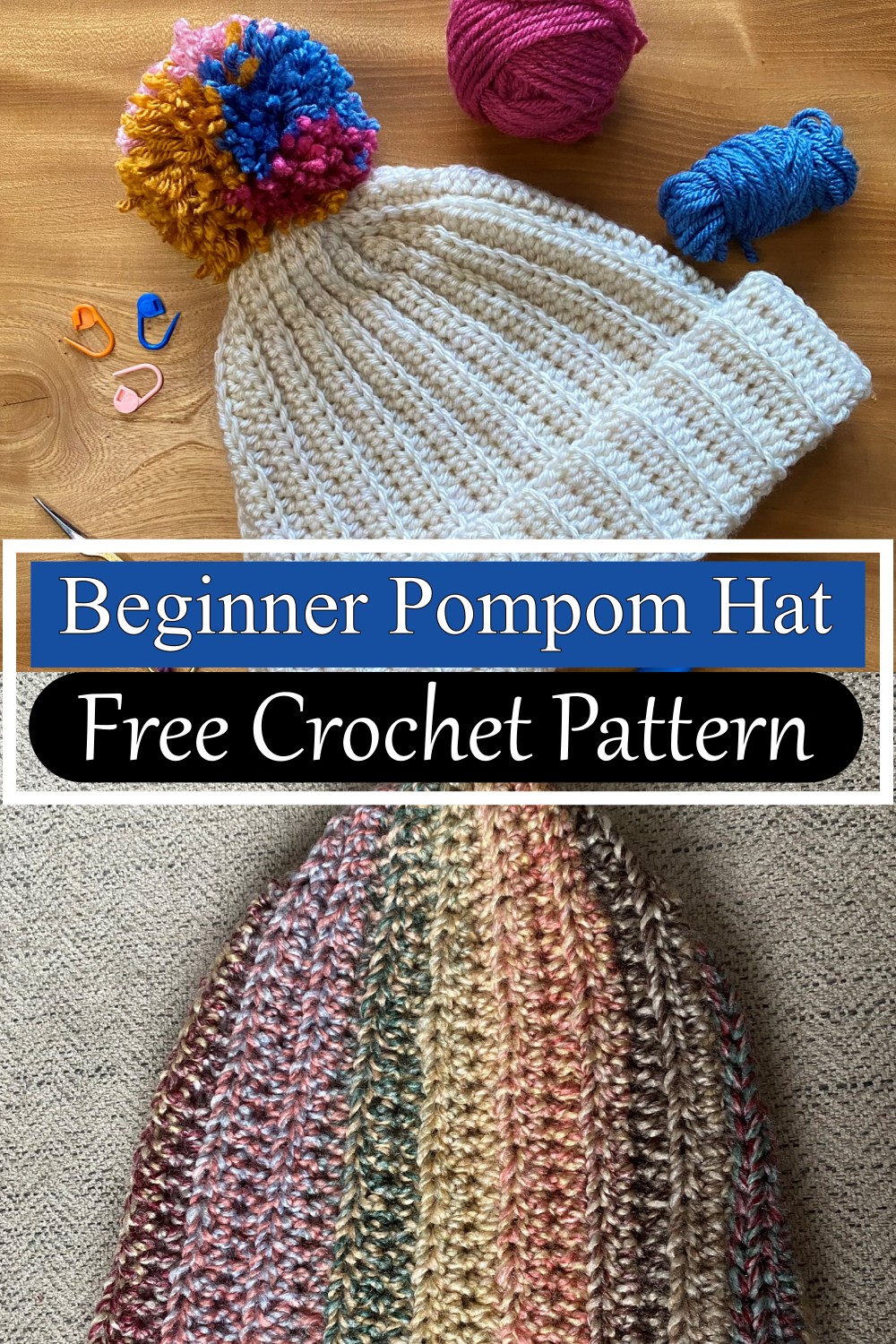 Beginner Pompom Hat