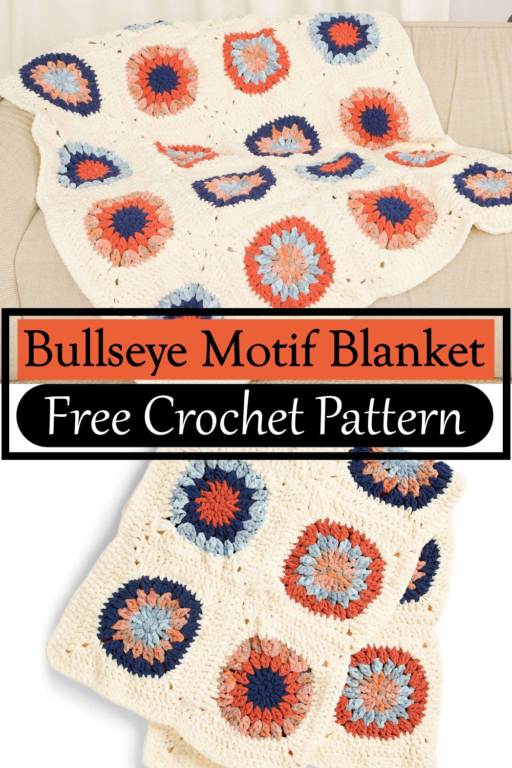 Bullseye Motif Blanket