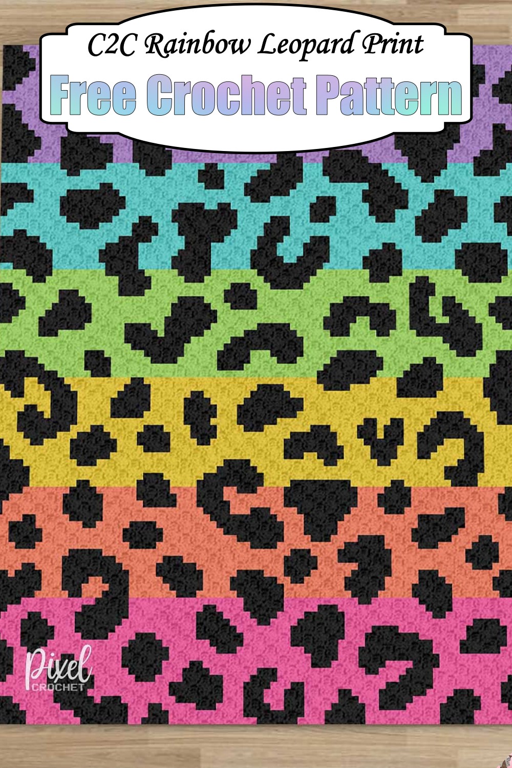 C2C Rainbow Leopard Print