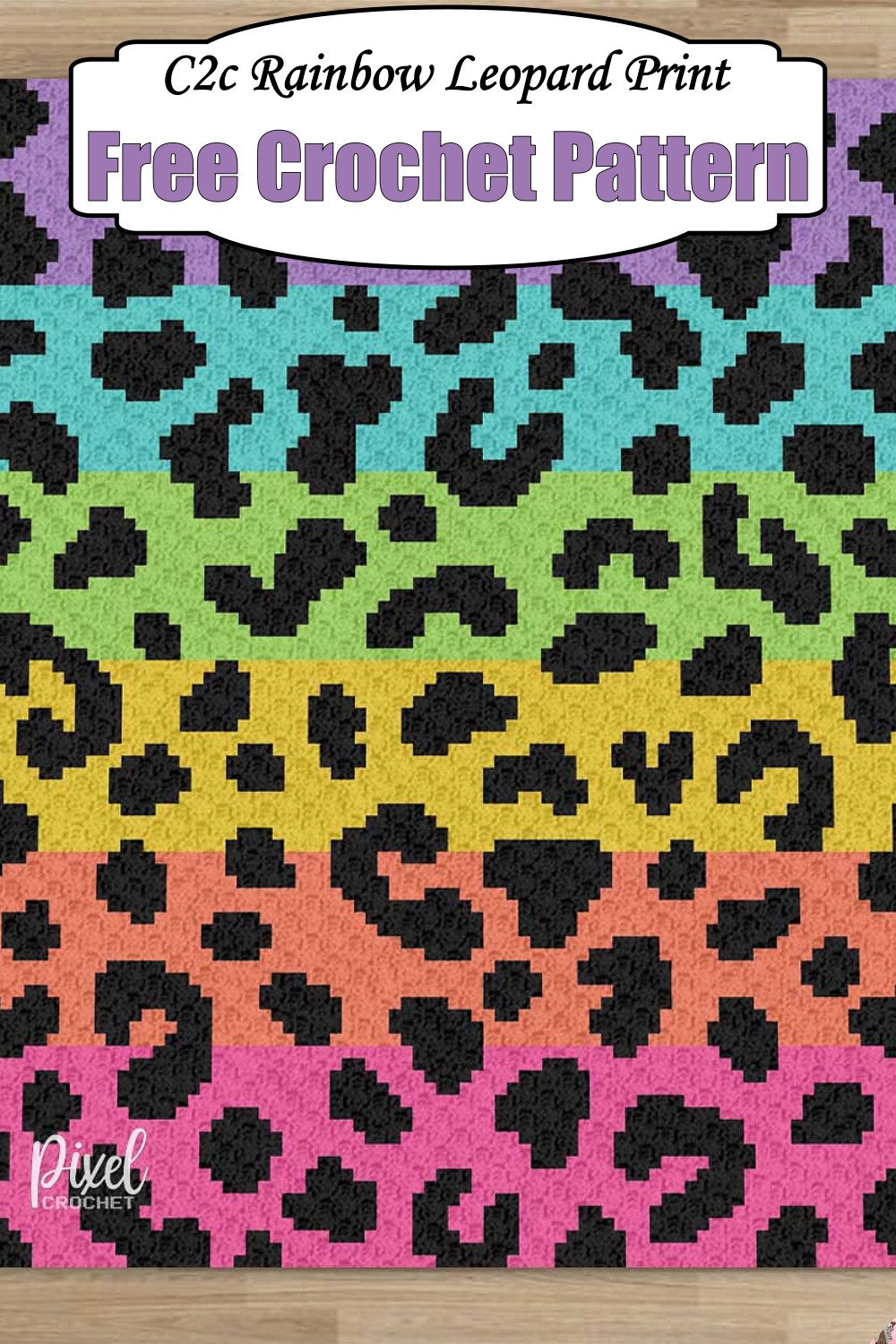 C2c Rainbow Leopard Print