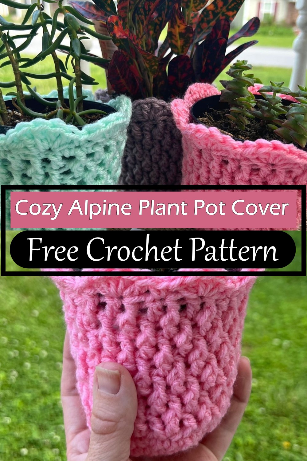 Cozy Alpine Plant Pot Cover