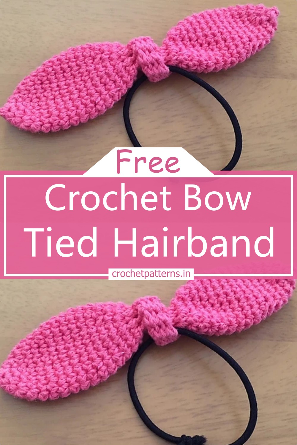 Crochet Bow Tied Hairband
