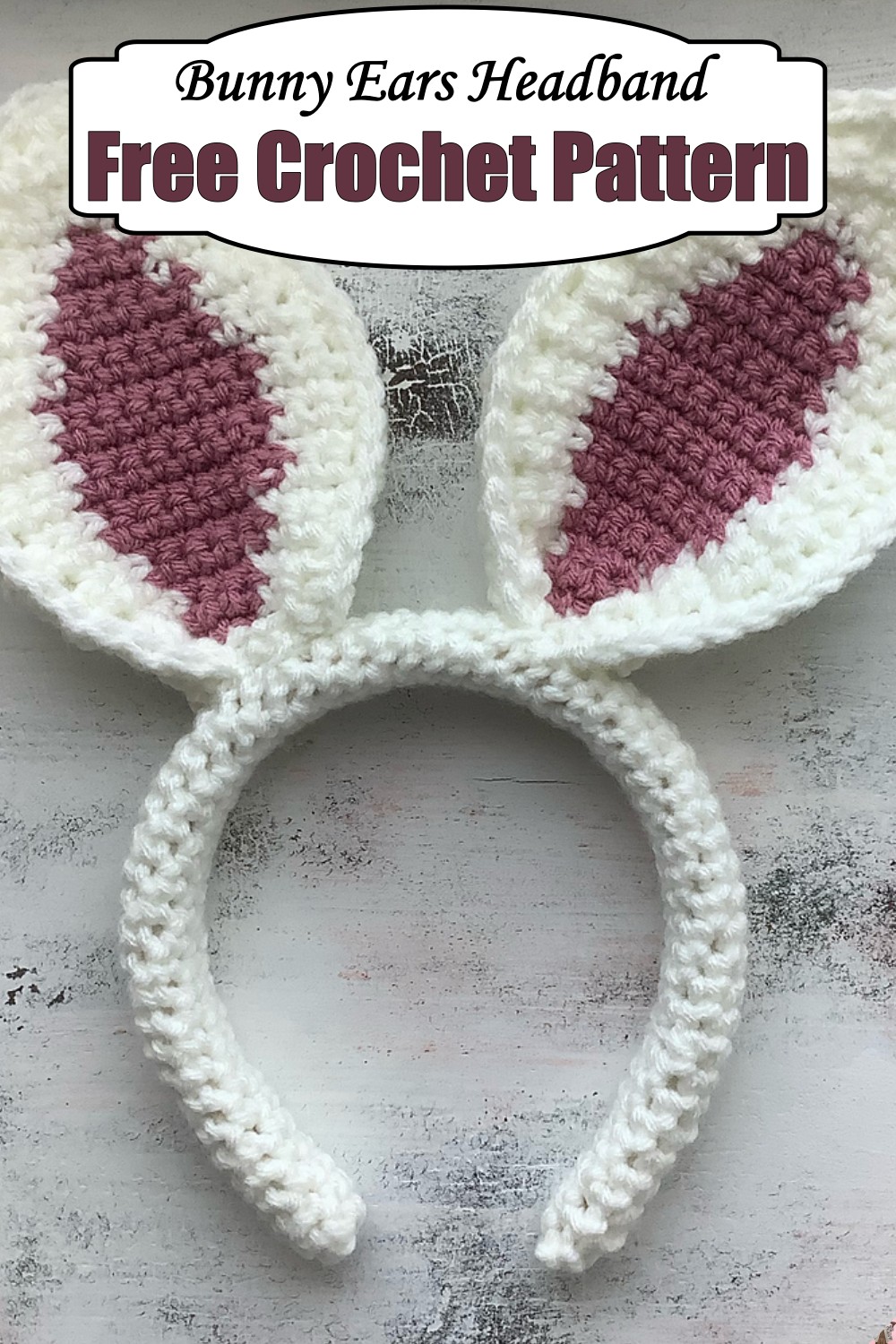 Crochet Bunny Ears Headband