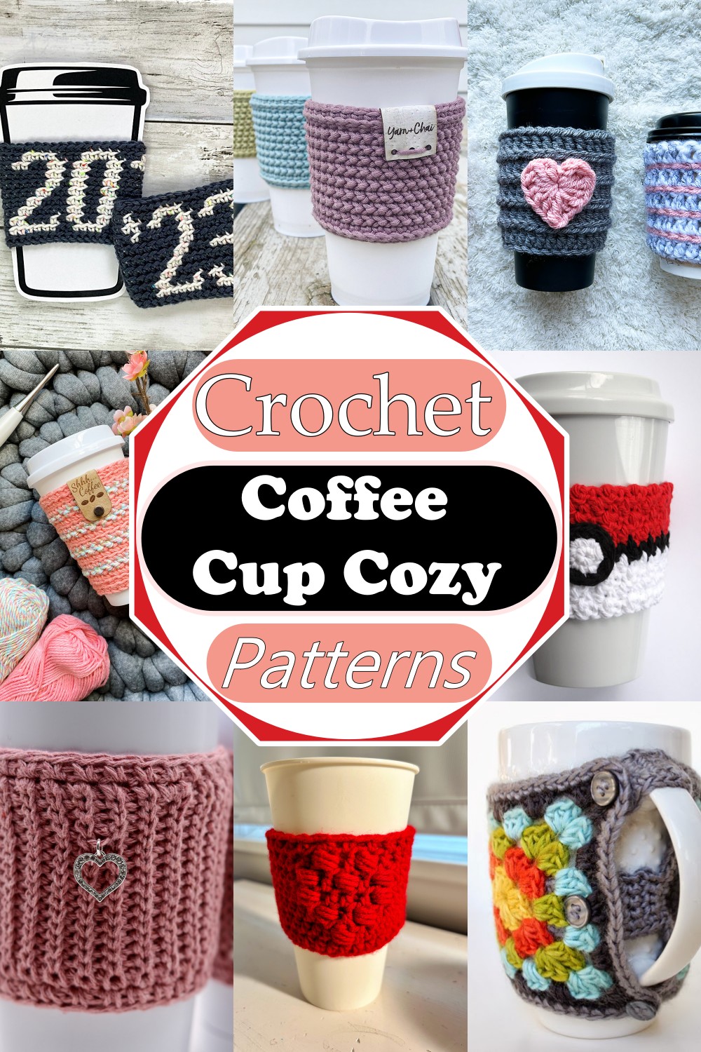 Crochet Coffee Cup Cozy Patterns