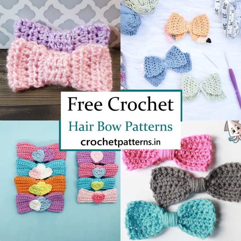 13 Free Crochet Hair Bow Patterns